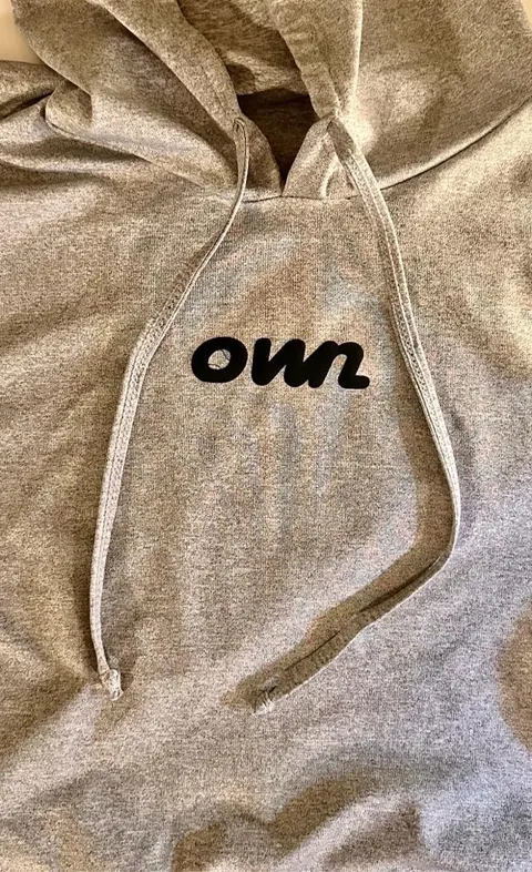 OWN Ladies Sleeveless Semi Crop Hoodie in Black & Gray– Customizable - foto 9