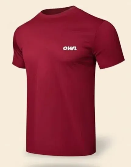 OWN Quick-Dry TShirt – Burgundy, Olive Green, Sky Blue, Royal Blue & Black- Customizable - foto 7