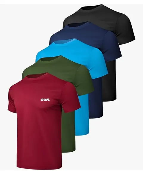 OWN Quick-Dry TShirt – Burgundy, Olive Green, Sky Blue, Royal Blue & Black- Customizable - foto 11