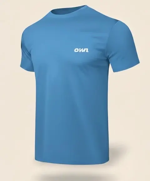 OWN Quick-Dry TShirt – Burgundy, Olive Green, Sky Blue, Royal Blue & Black- Customizable - foto 12