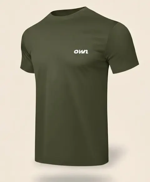 OWN Quick-Dry TShirt – Burgundy, Olive Green, Sky Blue, Royal Blue & Black- Customizable - foto 14