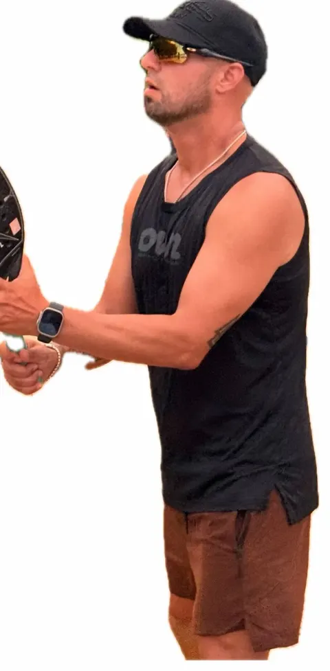 OWN Performance Mens TankTop – Black with Tournasol Logo - foto 6