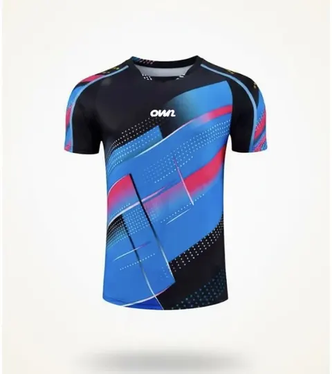 OWN Line Dash Short Sleeve Shirt – Red & Black – Customizable - foto 6