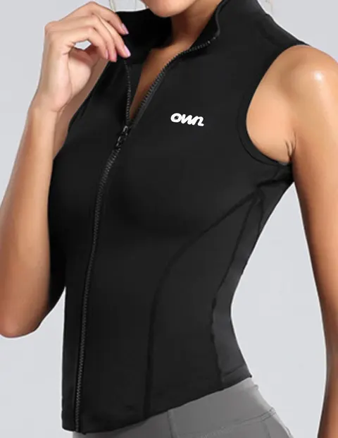 Ropa - OWN Full-Zip Top – Black (Customizable)