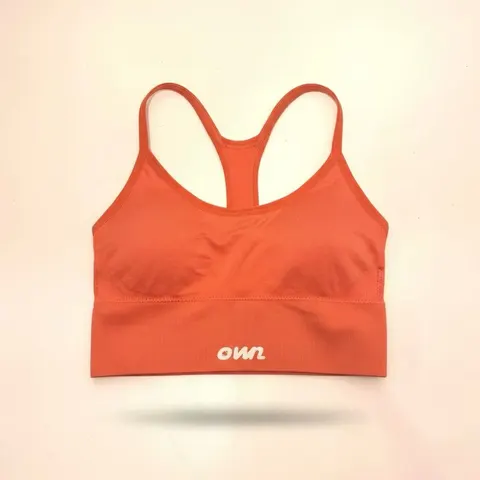 OWN Signature Sports Bra – Peach / Coral- Customizable