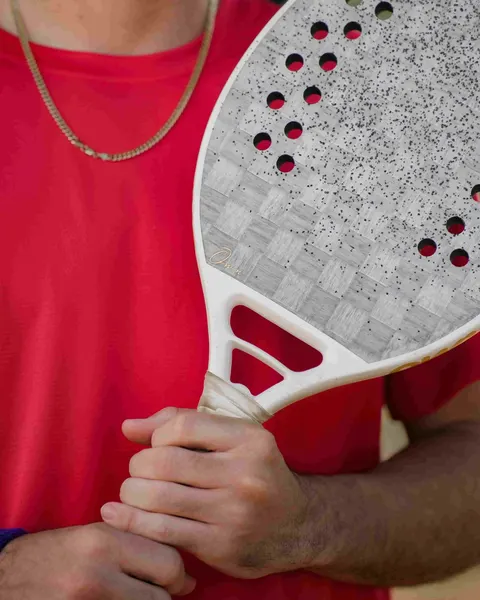Own Silver Carbon 20mm White/Gold or Black/Gold option– Racket with Line Detail + OwnBT Grit Treatment + OwnBT 2 in 1 Bag/Towel - foto 8