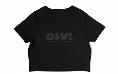 OWN Women’s Crop Top – Light Blue, Pink & Black – Customizable - foto 4