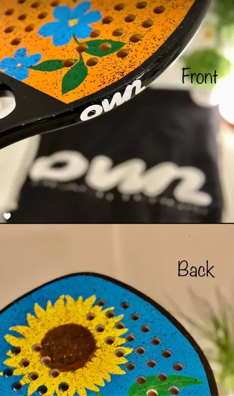 Own Full Carbon 22mm-Pre-Designed Racket + OwnBT Grit Treatment + OwnBT 2-in-1 Bag/Towel - foto 10