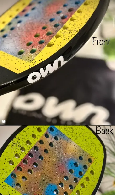 Own Full Carbon 22mm-Pre-Designed Racket + OwnBT Grit Treatment + OwnBT 2-in-1 Bag/Towel - foto 11
