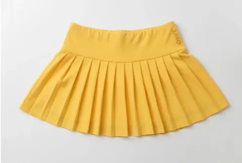OWN Pleated Beach Tennis Skirt – Peach, Yellow & Pink – Customizable - foto 7