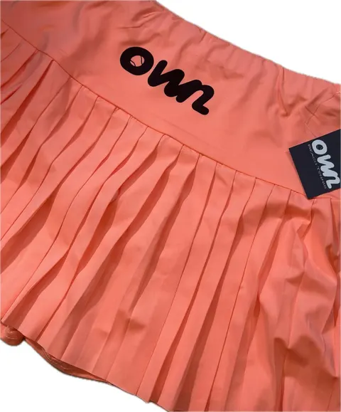 OWN Pleated Beach Tennis Skirt – Peach, Yellow & Pink – Customizable - foto 12