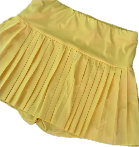 OWN Pleated Beach Tennis Skirt – Peach, Yellow & Pink – Customizable - foto 15