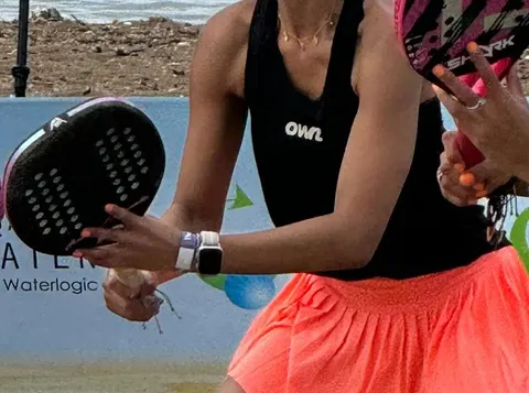 OWN Pleated Beach Tennis Skirt – Peach, Yellow & Pink – Customizable - foto 19