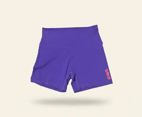 OWN Seamless Biker Short – Purple, Gray & Light Blue – Customizable - foto 4