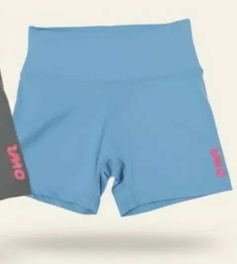 OWN Seamless Biker Short – Purple, Gray & Light Blue – Customizable - foto 6