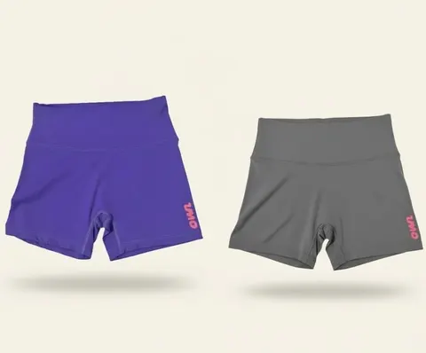 OWN Seamless Biker Short – Purple, Gray & Light Blue – Customizable - foto 15