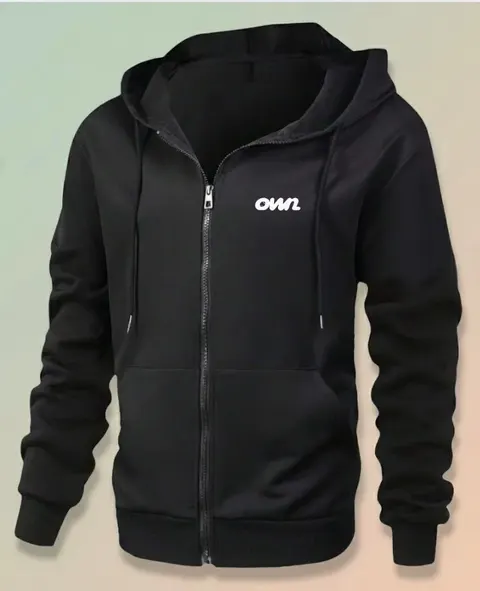 OWN Zip-Up Jacket – Black (Unisex) – Customizable