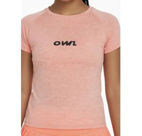 Women’s Stretch Tee – Space Dye Peach (Also in Dark Gray) - foto 4