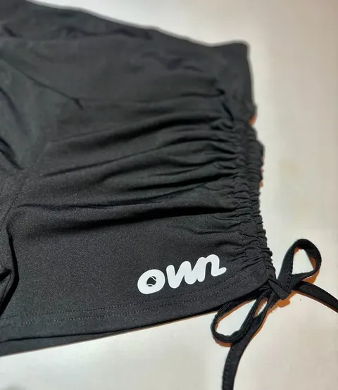 Women’s Scrunched Sports Shorts in Black (CUSTOMIZABLE) - foto 8
